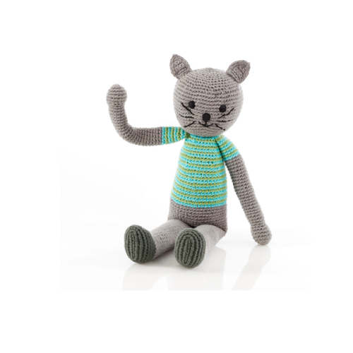 Hand Knitted Cat Rattle
