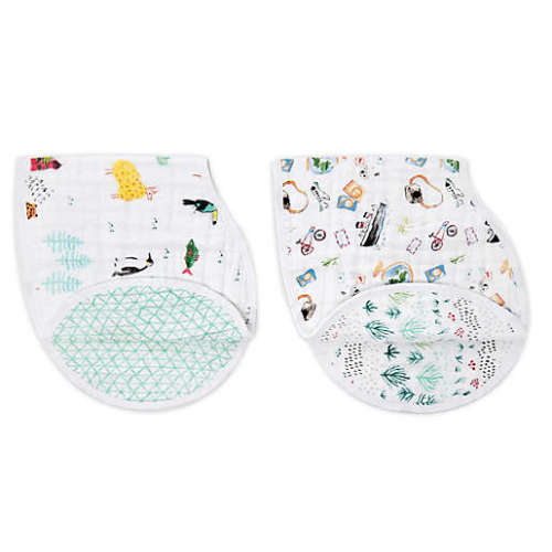 aden + anais® World 2-Pack Burpy Bibsaden + anais® World 2-Pack Burpy Bibs