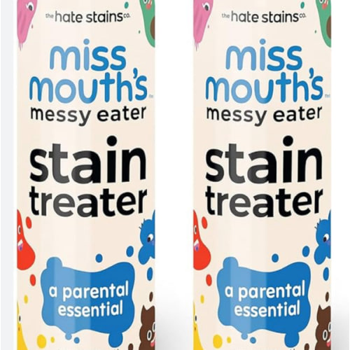 Miss Mouth's Messy Eater Stain Treater Spray - 4oz 2 Pack Stain Remover - Newborn & Baby Essentials - No Dry Cleaning Food, Grease, Coffee Off Laundry, Underwear, Fabric