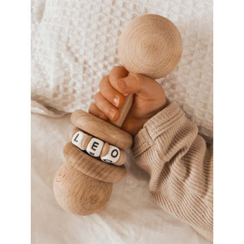 Wooden Keepsake Rattle Personalised
