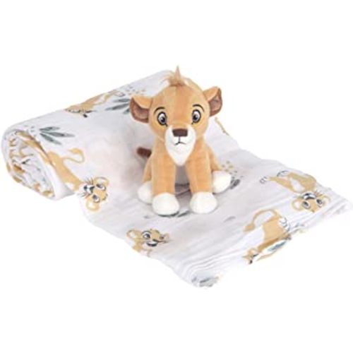 Lambs & Ivy Disney Baby Lion King Simba Swaddle Blanket & Plush Toy Gift Set