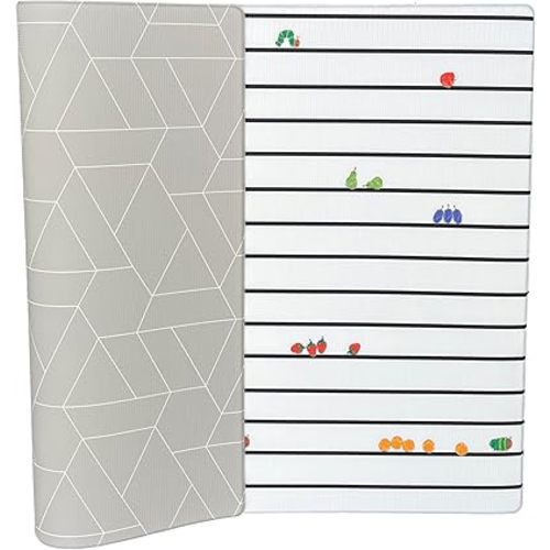 LITTLE Bot x World of Eric Carle Baby Play mat, The Very Hungary Caterpillar Ofie mat (Caterpillar Pop + Zen line)