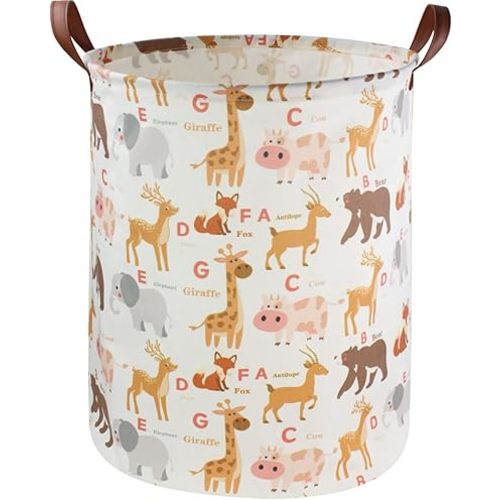Essme Baby Laundry Basket,Kids laundry hamper for Baby Room Decor,Nursery Hamper, Animal Basket,Gift Baskets,Home Organizer(Animals)