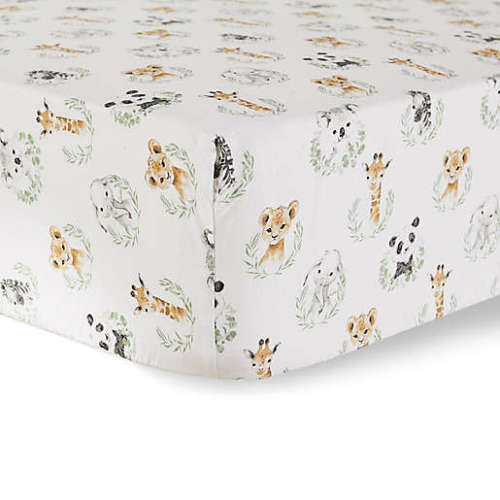 Levtex Baby Mozambique Fitted Crib Sheet in WhiteLevtex Baby Mozambique Fitted Crib Sheet in White