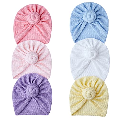 GEZISAN Baby Turban Newborn Baby Girl Hospital Hat Nursery Beanie Headwrap Bohemia Donuts Cap