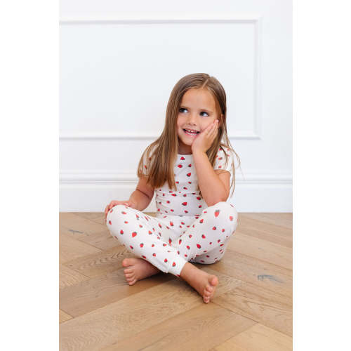 Short Sleeve PJ Set in Strawberries, size 12-18 Months