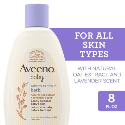 Aveeno Baby Calming Comfort Bath Body Wash, Lavender & Vanilla, 8 fl oz