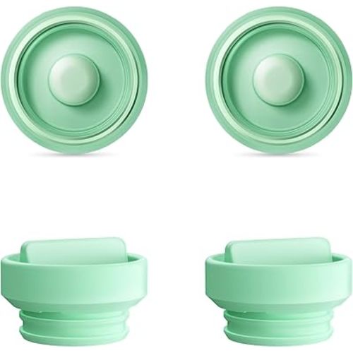 2pcs Duckbill Valves and 2pcs Diaphragm Compatible with Elvie Stride Pump Replacement Parts, Replace for Elvie Pump Valves Diaphragm Parts Accessories