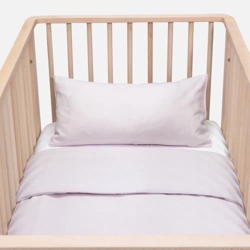 FUNDA DE PLUMÓN CUNA 100X140 CM LINO ROSA PÁLIDO-BEIGE-BLANCO