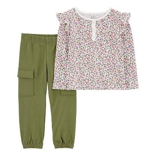 Toddler Carter's 2-Piece Floral Top & Pant Set