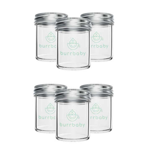 6oz Glass Breast Milk Storage Containers
