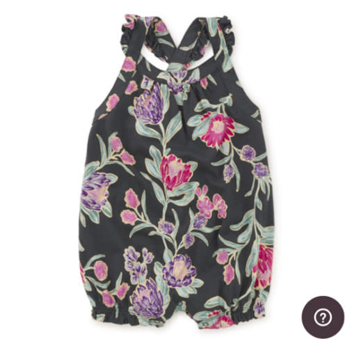 Cross-Back Baby Romper | Tea Collection