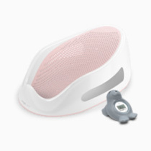 Angelcare Baby Bath Support & Thermometer Gift Bundle - Pink