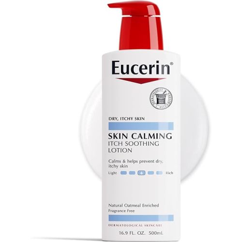 Eucerin Skin Calming Lotion - Full Body Lotion for Dry, Itchy Skin, Natural Oatmeal Enriched - 16.9 fl. oz Pump Bottle
