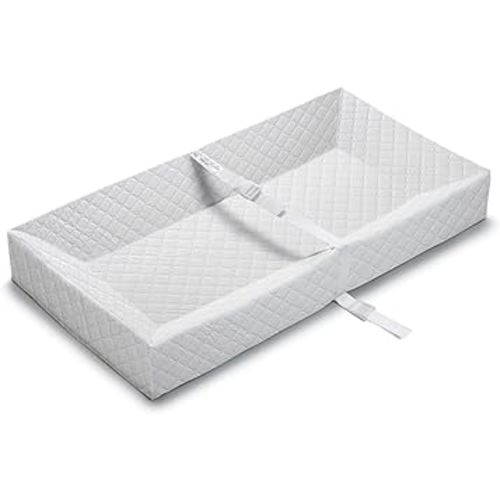 Summer by Ingenuity 4-Sided Changing Pad – Durable Quilted Changing Pad Made with Waterproof Material, Includes Infant Safety Belt with Quick-Release Buckle