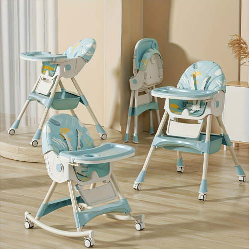 FeediMate™ Adjustable Baby Dining Chair – Portable High Chair with Tray & 5-Point Harness