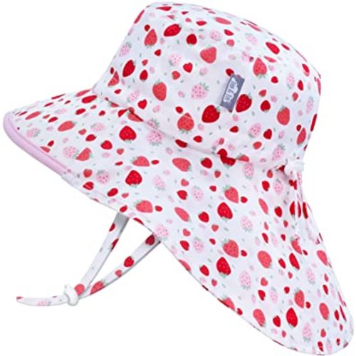 JAN & JUL Girls' Grow-with-Me Cotton Adventure Sun Hat with Large Brim