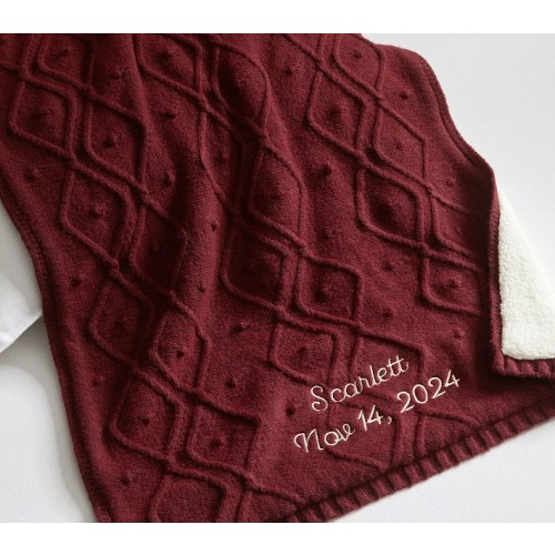 Chris Loves Julia Speckled Yarn Baby Blanket