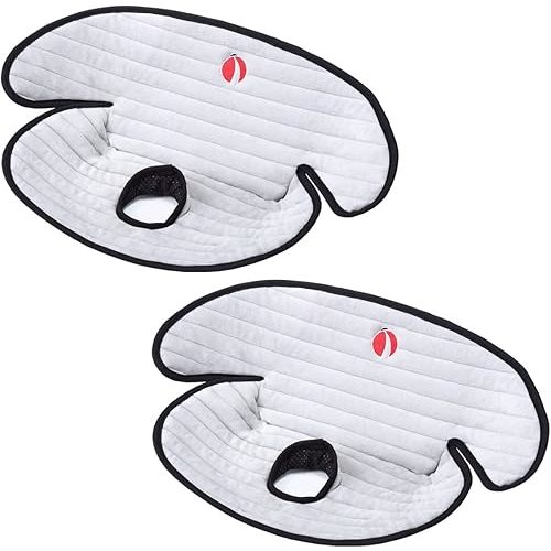 Baby Piddle Pad Car Seat Liner,Potty Training car seat Protector with Waterproof Liner for Child Safety Car Seat Stroller and Dinner Chair,Machine Wash and Dry (Plus-Grey 2Pcs)