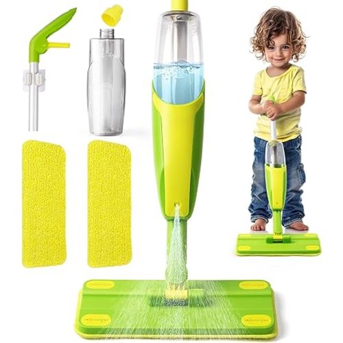Toddler Spray Mop-Montessori Toys Mini Size Cleaning Mini Mop That Really Spray -Kid Pretend Play Toys Gift for Toddlers Girls Boys