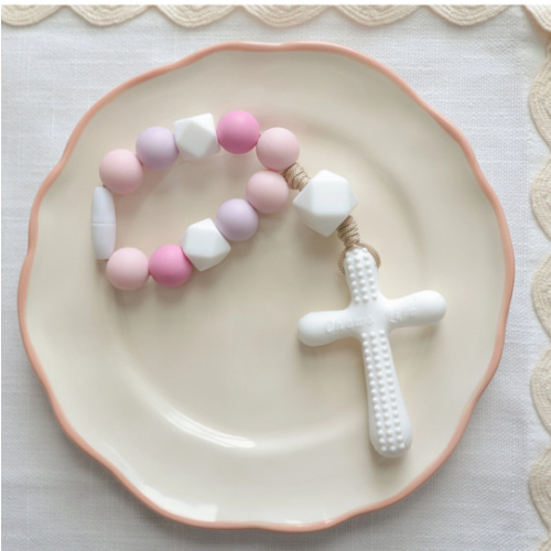 Little Flower Silicone Decade Rosary Teether