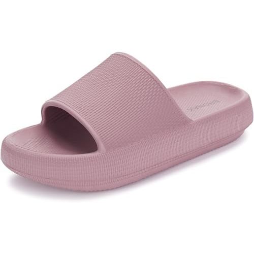 BRONAX Pillow Slippers for Women and Men | House Slides Shower Sandals | Cushioned Thick Sole