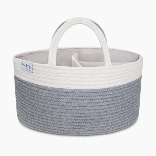Natemia Rope Diaper Caddy Organizer - Grey