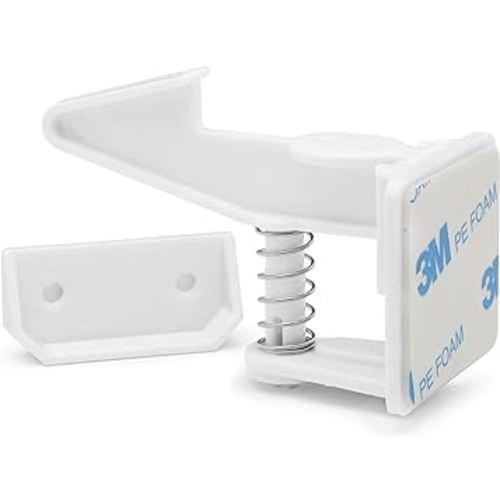 12 Pack Cabinet Locks Child Safety | Baby Safety Cabinet Locks NO Drilling 3M Adhesive Baby Proof Drawer Lock Child proofing cabinets latches for Kids Latch for Drawers & Door Child Safety Locks