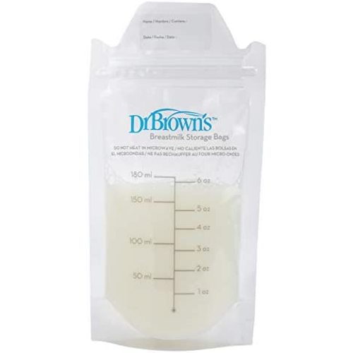 Dr. Brown's Breastmilk Storage Bags for Freezing and Storing - 100ct