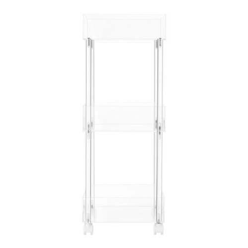 Luxe Acrylic 3-Tier Rolling Cart | The Container Store