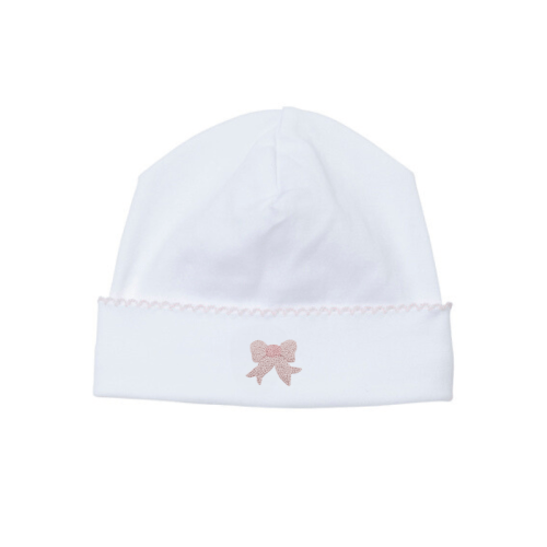 Baby Girl White Bow Hat