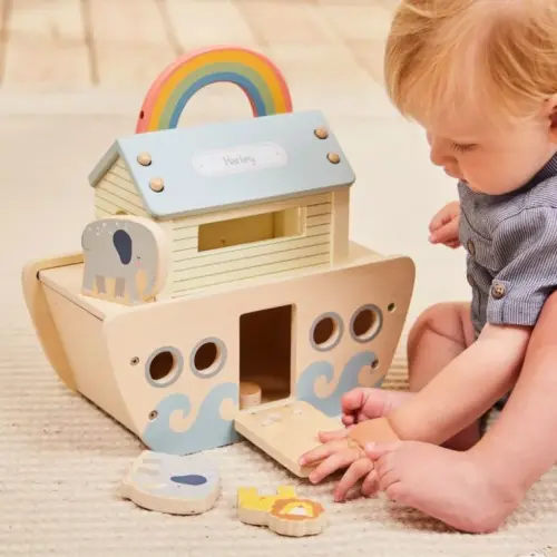 Personalised Wooden Animal Ark Play Set | My 1st Years