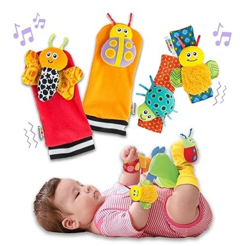 Lamaze Gardenbug Foot Finder and Wrist Rattle Set — buybuy BABY
