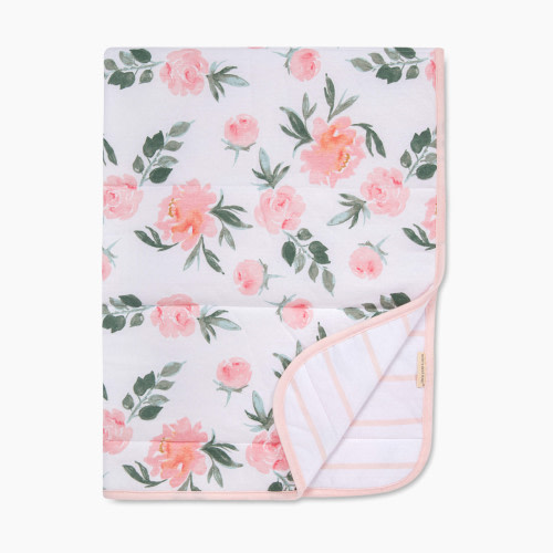 Burt's Bees Baby Reversible Organic Cotton Jersey Knit Blanket - Autumn Blooms