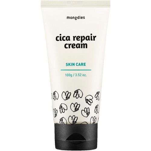 Mongdies Cica Repair Cream - Moisturizing, Hydrate, & Repair solutions for sensitive and delicate skin, Excellent grade German Derma Test, All ingredients of EWG Green Level, Natural Fragrance -100g
