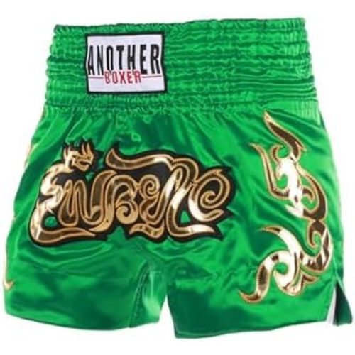 TiaoBug Kids Boys Boxing Costumes Muay Thai Shorts Boxing Kickboxing MMA Trunk Satin Fight BJJ Shorts Pants