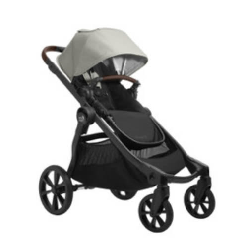2025 Baby Jogger City Select 2 Eco Collection Single Stroller (Belly Bar Included) - Frosted Ivory - City Select Strollers