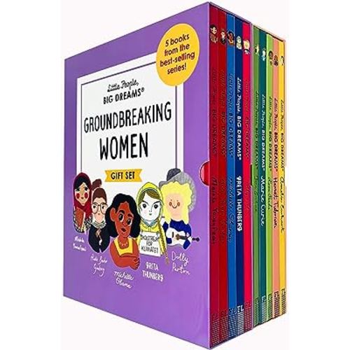 Little People, Big Dreams Groundbreaking Women & Trailblazing Women Collection 10 Books Box Gift Set (Malala Yousafzai,Ruth Bader Ginsburg,Michelle Obama,Amelia Earhart,Rosa Parks,Marie Curie & More)