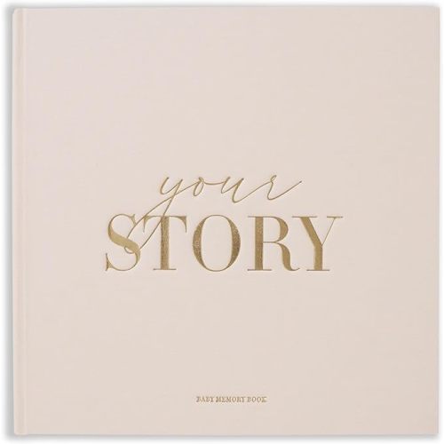 Baby Memory Book New Mom Gift - Your Story - Baby Record Book & Photo Album - Gift for Newborn Baby Boy & Girl, Great For Baby Showers (Cream)