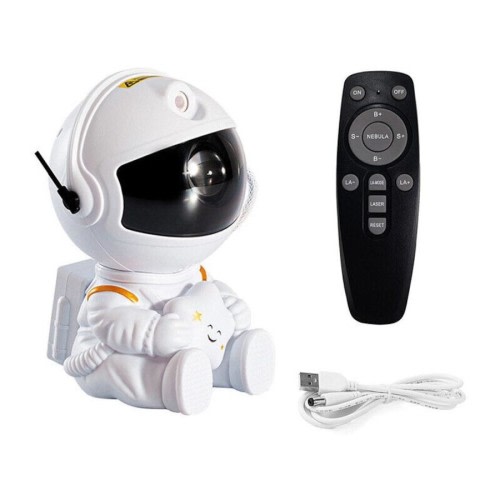 LED Galaxy Astronaut Projector USB Light Starry Nebula Night Bedside Table Lamps