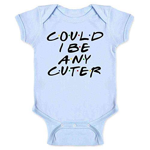 Pop Threads Could I Be Any Cuter Funny 90s TV Show Graphic Baby Toddler Kids Girl Boy T-Shirt