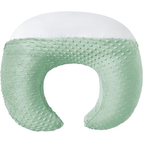 Nursing Pillow with Nursing Pillow Cover for Breastfeeding Moms, Extra Large Ultra-Soft Breastfeeding Pillows for Infant Newborn Baby Boy Girl (Green)