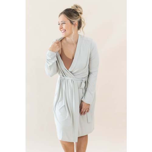 Women’s Lounge Robe in Oat