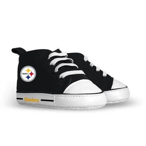 BabyFanatic Pre-Walkers High-Top Unisex Baby Shoes - NFL Pittsburgh Steelers