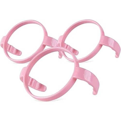 Compatible Baby Bottle Handle for Comotomo Bottles 8 oz & 5 oz, 3 Pack, Pink