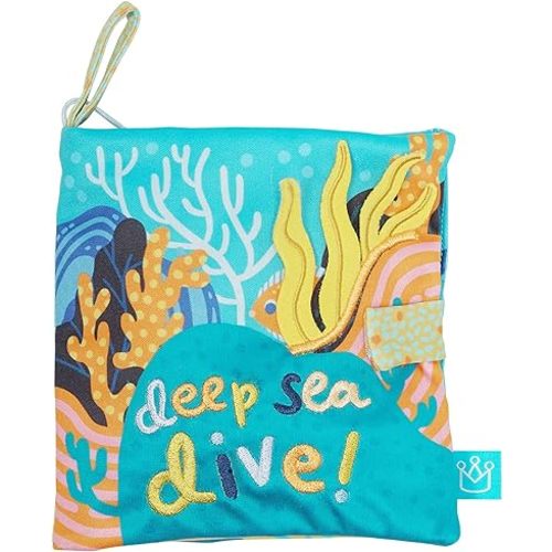 Manhattan Toy Deep Sea Dive Machine Washable Bath Time Activity Book for Infants and Toddlers