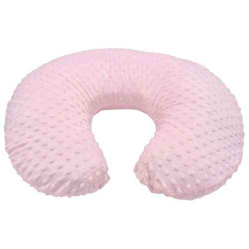 Wioihee Nursing Pillow Original Support, Gray Taupe Leaves, Ergonomic Nursing Essentials for Bottle and Breastfeeding, Firm Fiber Fill, with Removable Nursing Pillow Cover, Machine Washable Pink