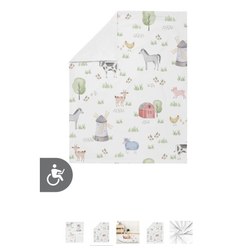 Farm Animals Collection Baby Blanket