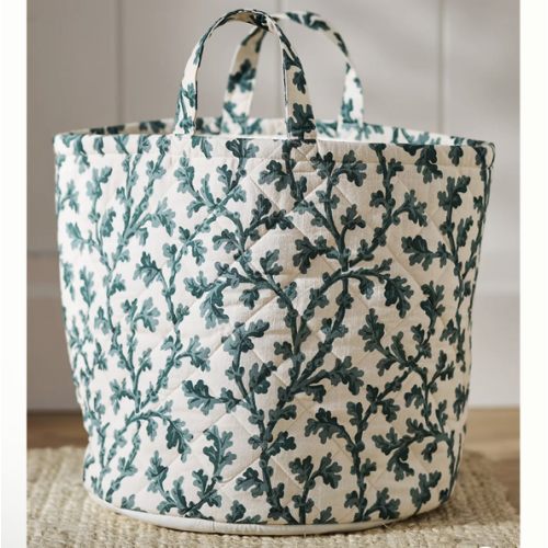 Quilted Block Print Basket