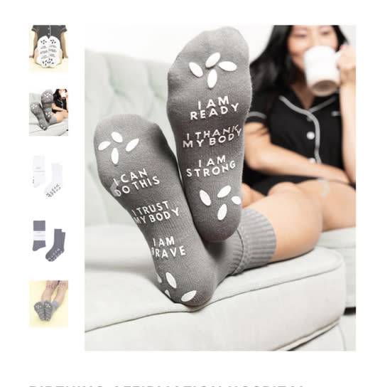 Birthing Affirmation Hospital Socks